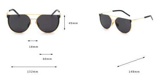 Gafas de Sol Unisex Montura Medio Marco - Diseño Moderno y Versátil - Image 3