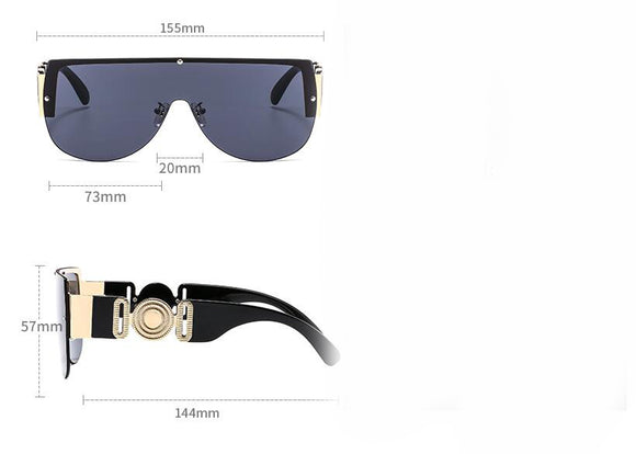 Gafas de Sol Retro Clásicas de Una Pieza