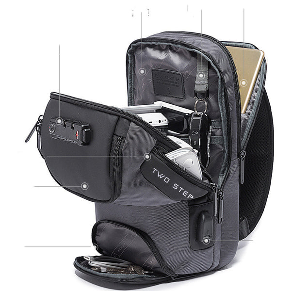 Bolsa de Pecho y Cintura para Hombre - Mochila Cruzada Versátil