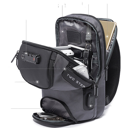 Bolsa de Pecho y Cintura para Hombre - Mochila Cruzada Versátil - Image 2