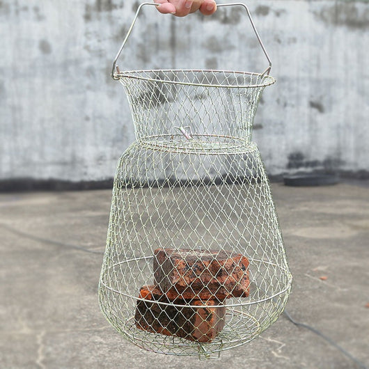 Red Plegable de Acero Inoxidable para Pesca - Canasta Protectora - Image 11