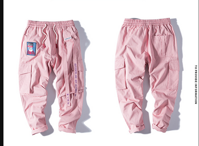 Pantalones Harem Overol Harajuku Hip Hop Hombre - Estilo Urbano Suelto - Image 10