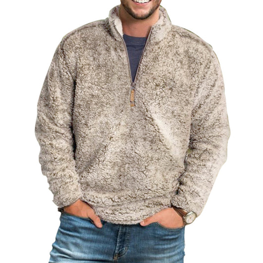 Abrigo Casual Hombre Grueso Oversize Liso Cálido - Image 3