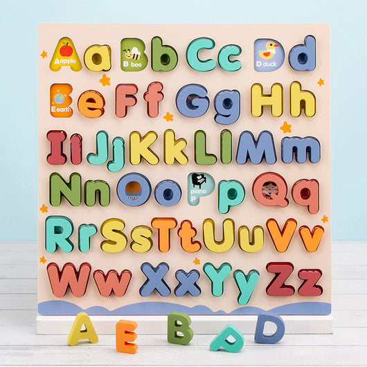 Tablero de Agarre con Letras de Madera para Aprendizaje Temprano - Image 5