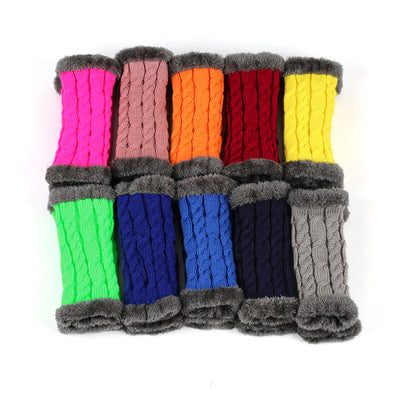 Guantes de Invierno Tejidos sin Dedos - Lana Térmica Gruesa para Mujer - Image 27