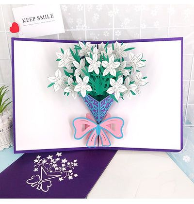 Tarjeta de Felicitación con Tallado de Rosas - Bendiciones de Cumpleaños - Image 16