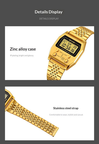 Reloj Digital Minimalista Retro Resistente al Agua para Hombre - Image 12