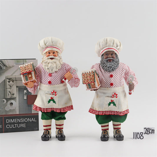 Figura Decorativa de Papá Noel 28cm - Adorno Navideño para Mesa y Vitrinas - Image 2
