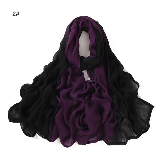 Foulard Ligero de Rayón con Degradado Pintado a Mano - Protección Solar - Image 12