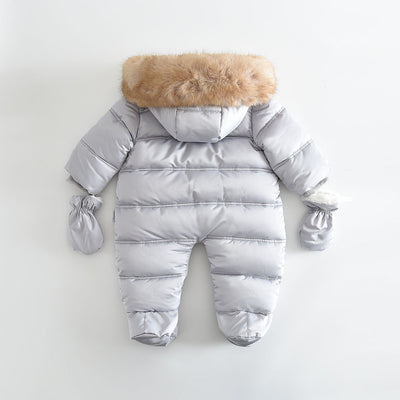 Mameluco Bebé con Capucha y Forro Polar Grueso - Image 29
