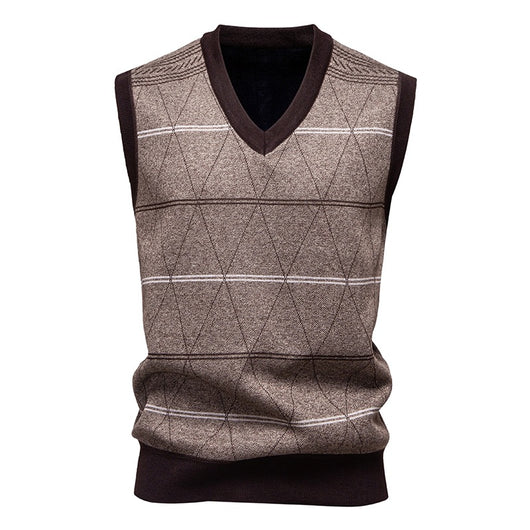 Chaleco Pullover Acolchado para Papá - Diseño Diamante Cálido - Image 2