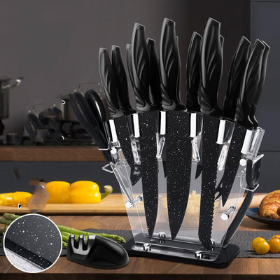 Juego Completo de 17 Cuchillos de Acero Inoxidable para Cocina