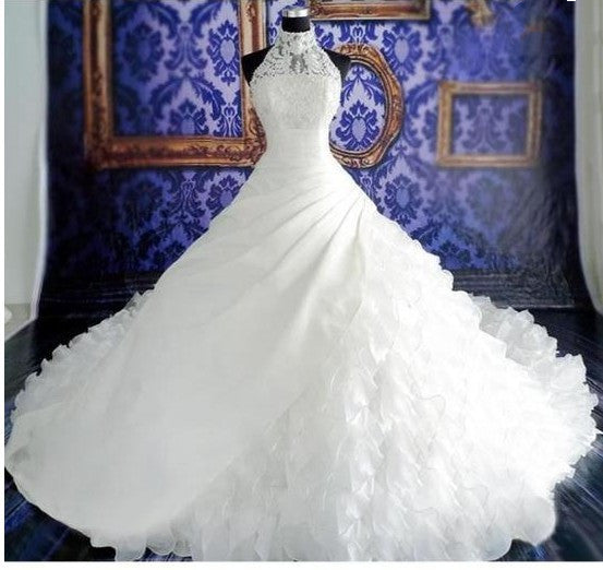 Vestido de Novia Premium al Mayor con Cola Espectacular