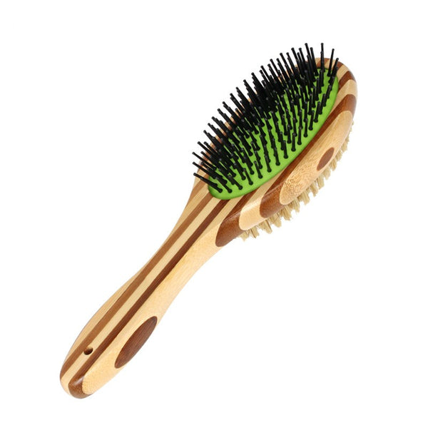 Peine de Cerdas Naturales para Perros y Gatos - Grooming Profesional