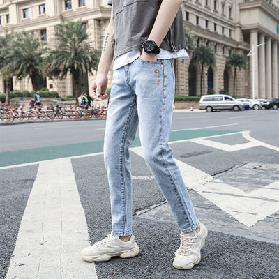 Jeans Slim Fit Coreano Elástico con Roturas Modernas - Image 5