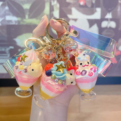 Llavero Colgante Creativo de Animales para Helado