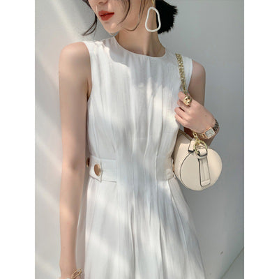 Vestido de Satén Dorado Estilo Francés Elegancia Femenina - Image 9