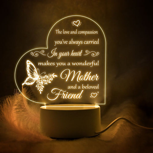 Lámpara Nocturna Cálida Personalizada para Dormitorio Materno - Image 10