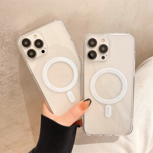 Funda Magnética Transparente con Animación Anti Caídas para Celular - Image 10