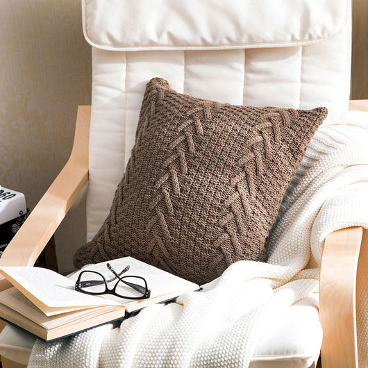 Funda de almohada gruesa tejida en lana - Image 18