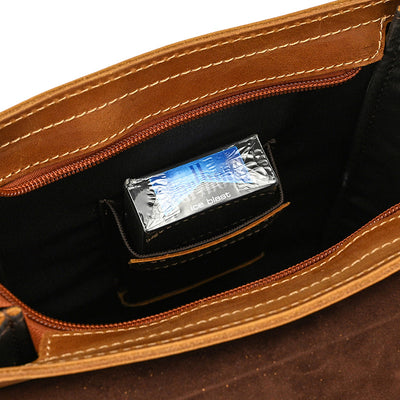 Bolso Bandolera de Cuero Genuino para Hombre - Image 35