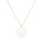 Hollow Cat Necklace Silver Cat