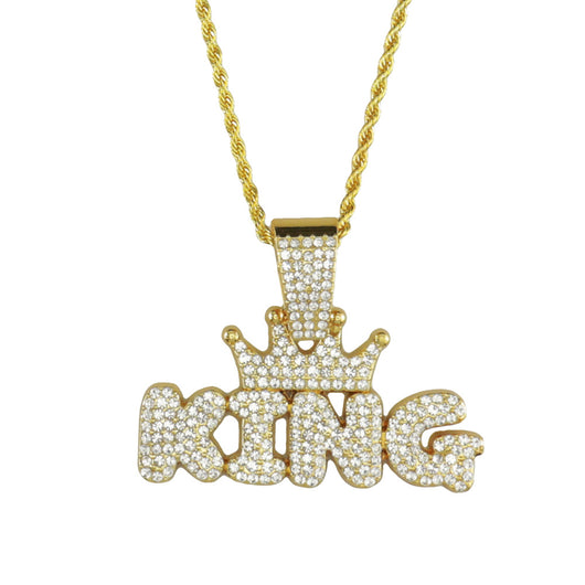 Collar de Moda para Hombre con Dije de Diamante en Aleación - Image 2