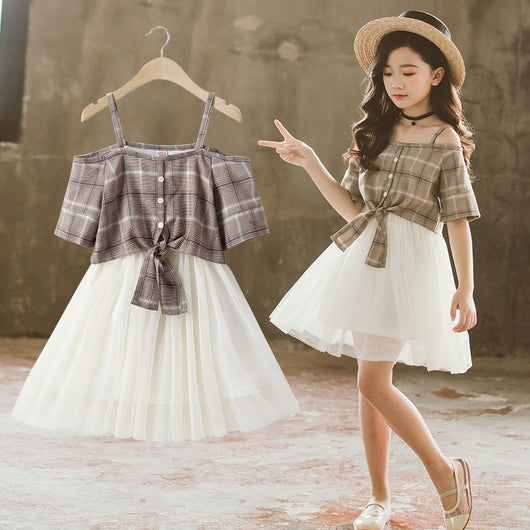 Vestido de dos piezas con malla transparente - Image 5