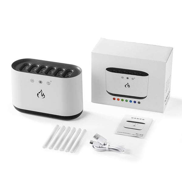 Humidificador Ultrasónico Inteligente USB con Llama Dinámica y Control por Voz - Image 8