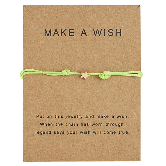 Pulsera Ajustable con Estrella de Cinco Puntas Tejida - Image 5
