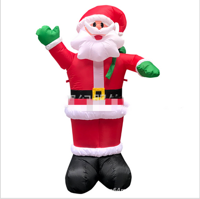 Arco Inflable Navideño Gigante con Papá Noel y Muñeco de Nieve para Jardín - Image 4