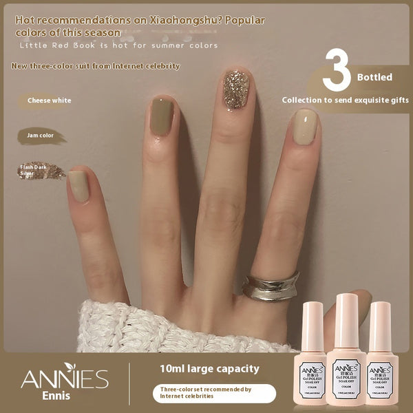 Set de Esmalte de Gel Nude Hielo Tricolor 2024 - Colección Jelly