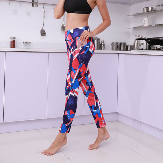 Leggings Deportivos Estampados con Levantacaderas para Yoga y Fitness - Image 8