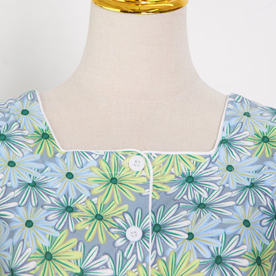 Blusa Estampada con Cuello Cuadrado y Mangas Abullonadas - Image 11