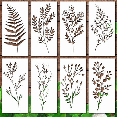 Plantilla de Pintura con Spray para Flores Silvestres - Image 16