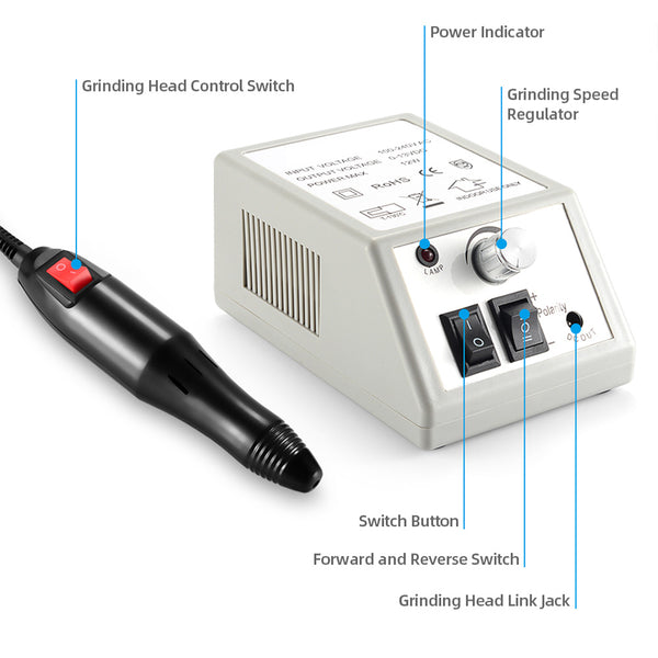 Pulidor de Uñas Eléctrico Profesional 2000 RPM