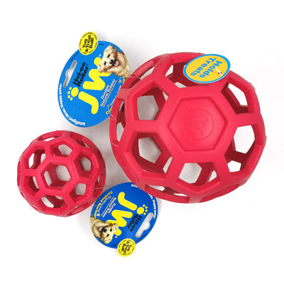 Purple geometric pet toy ball made of natural rubber, designed for treat dispensing and teeth cleaning. - Image 4