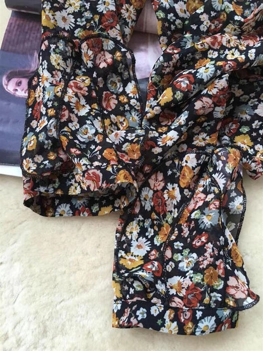Blusa de Gasa Floral Elegante - Image 3