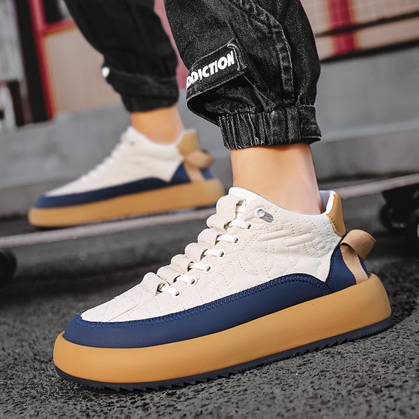 Zapatos Casuales de Cuero para Hombre - Estilo Deportivo Versátil