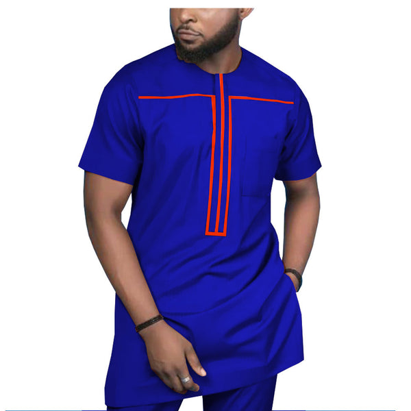Camisa Casual de Algodón Africano para Hombre - Image 4