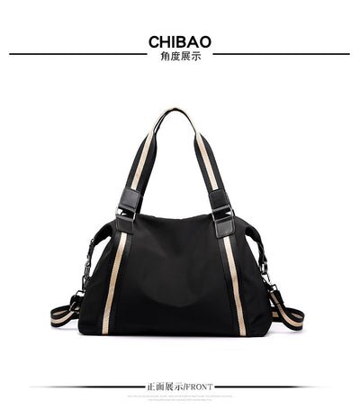 Bolsa de Viaje Plegable para Mujer - Diseño a Rayas Coreano - Image 14