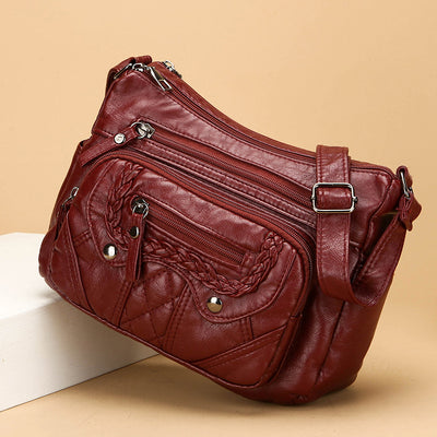 Bolsa Mensajera de Cuero Suave con Textura Avanzada - Image 2