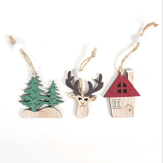 Adorno Navideño de Madera Artesanal para Árbol - Image 3
