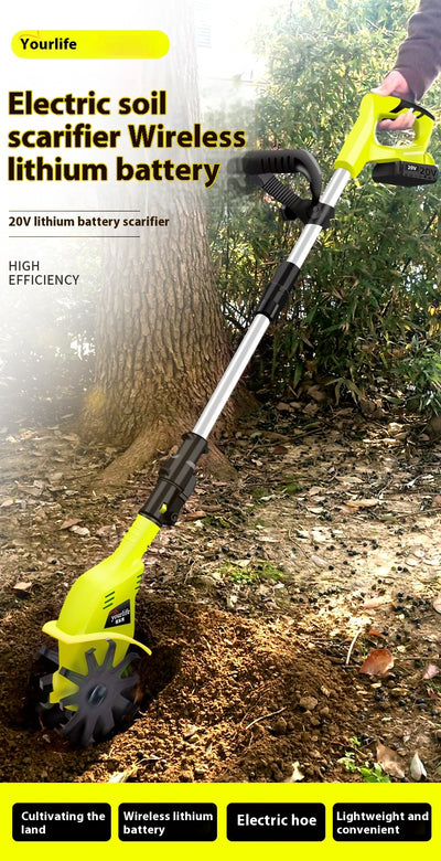 Motoazada Eléctrica Portátil de Litio - Cultivador de Suelo Profesional - Image 8