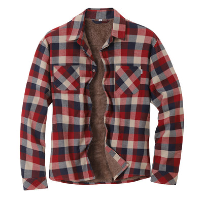 Chaqueta Camisa de Franela Térmica para Hombre - Abrigo Grueso Otoño Invierno - Image 3