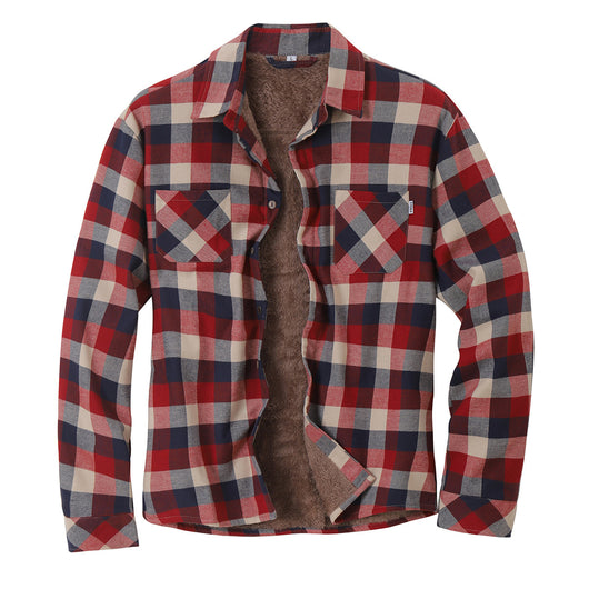 Chaqueta Camisa de Franela Térmica para Hombre - Abrigo Grueso Otoño Invierno - Image 3