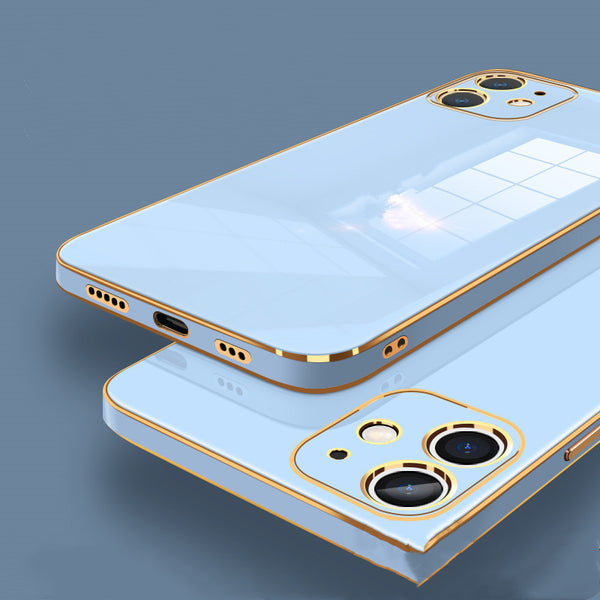 Funda Protectora con Lente de Cristal Electrochapado Premium