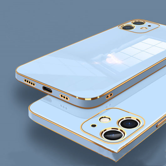 Funda Protectora con Lente de Cristal Electrochapado Premium