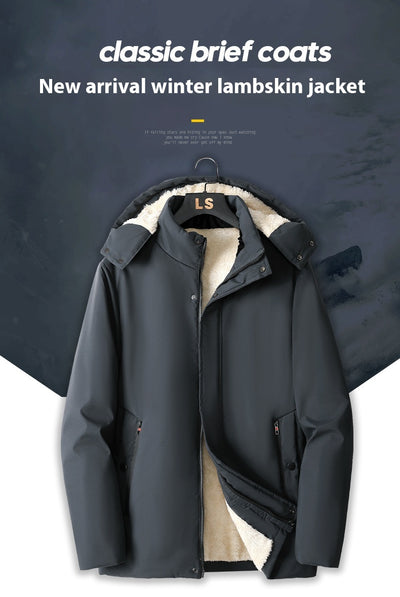 Chaqueta de Invierno para Hombre con Forro Grueso Tipo Borrego - Image 21