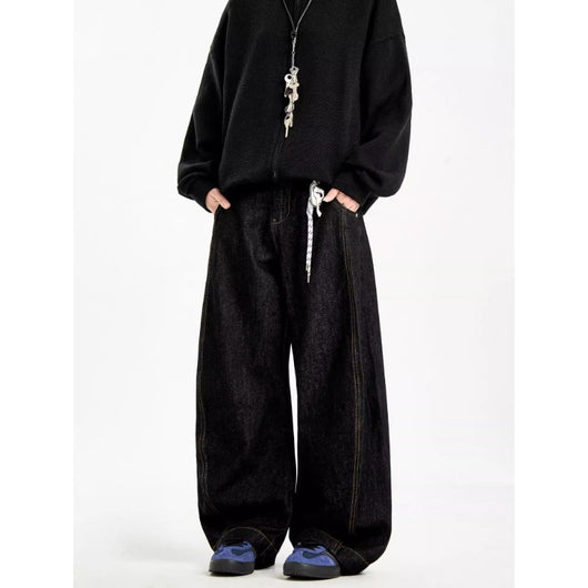 Pantalones Holgados Retro Estilo Sable con Patrón Cielo Estrellado para Hombre - Image 12